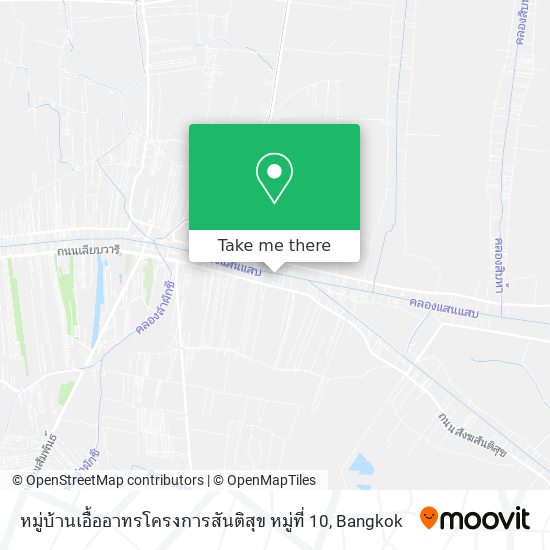 หมู่บ้านเอื้ออาทรโครงการสันติสุข หมู่ที่ 10 map