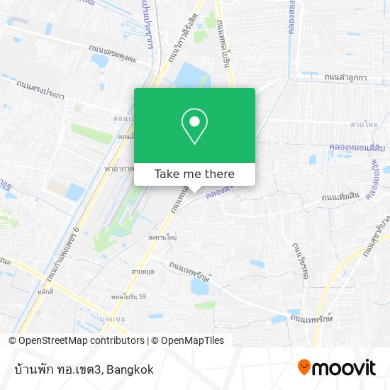 บ้านพัก ทอ.เขต3 map