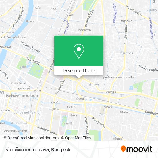 ร้านตัดผมชาย มงคล map