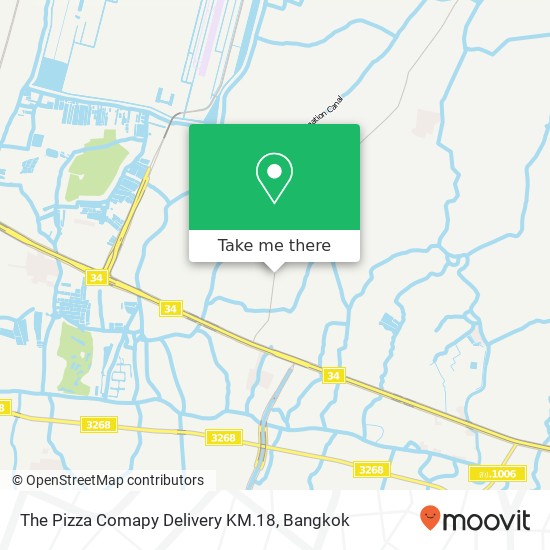 The Pizza Comapy Delivery KM.18 map