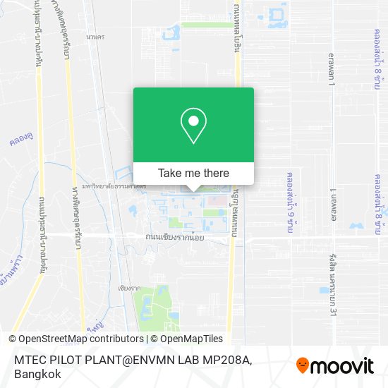 MTEC PILOT PLANT@ENVMN LAB MP208A map