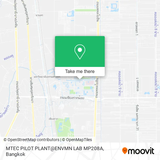 MTEC PILOT PLANT@ENVMN LAB MP208A map
