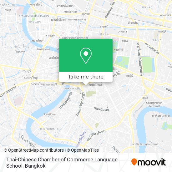 Thai-Chinese Chamber of Commerce Language School map