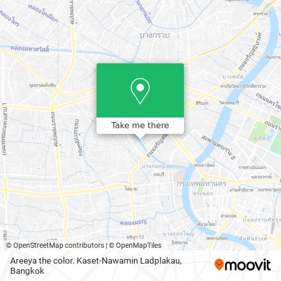 Areeya the color. Kaset-Nawamin Ladplakau map
