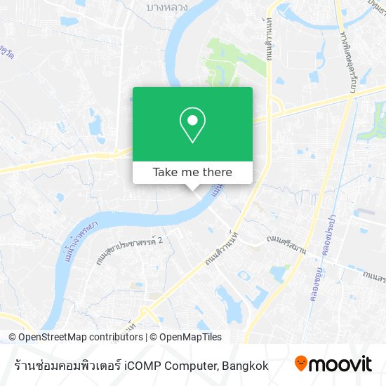 ร้านซ่อมคอมพิวเตอร์ iCOMP Computer map