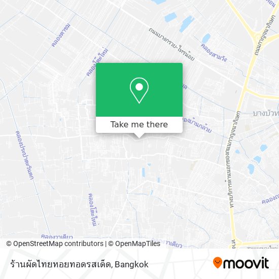 ร้านผัดไทยหอยทอดรสเด็ด map