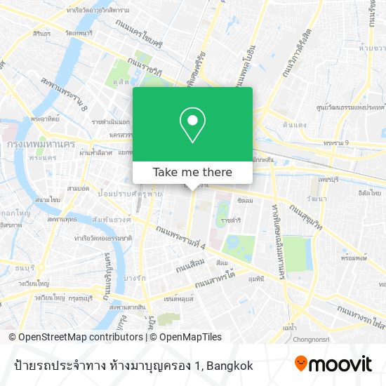 ป้ายรถประจำทาง ห้างมาบุญครอง 1 map