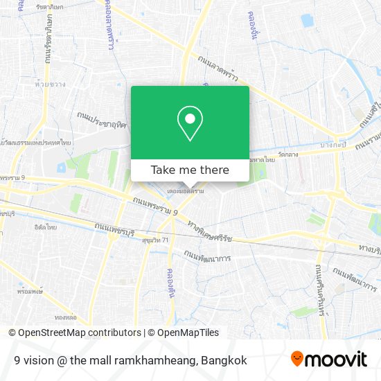 9 vision @ the mall ramkhamheang map