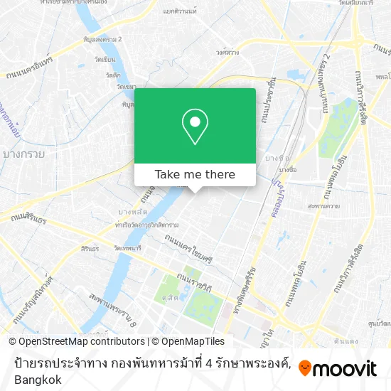 ป้ายรถประจำทาง กองพันทหารม้าที่ 4 รักษาพระองค์ map