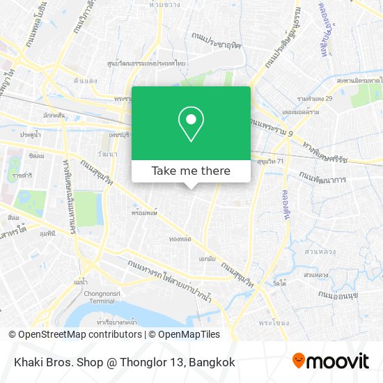 Khaki Bros. Shop @ Thonglor 13 map