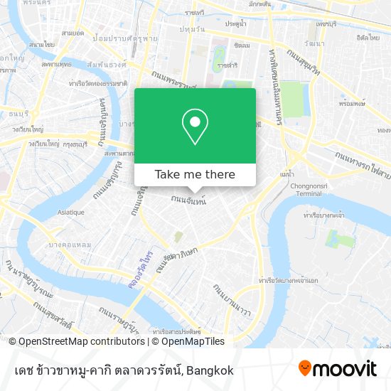 เดช ข้าวขาหมู-คากิ ตลาดวรรัตน์ map