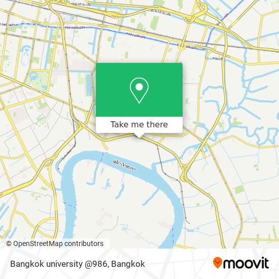 Bangkok university @986 map