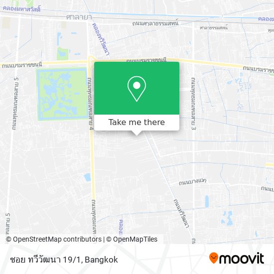 ซอย ทวีวัฒนา 19/1 map