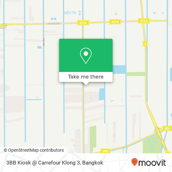 3BB Kiosk @ Carrefour Klong 3 map