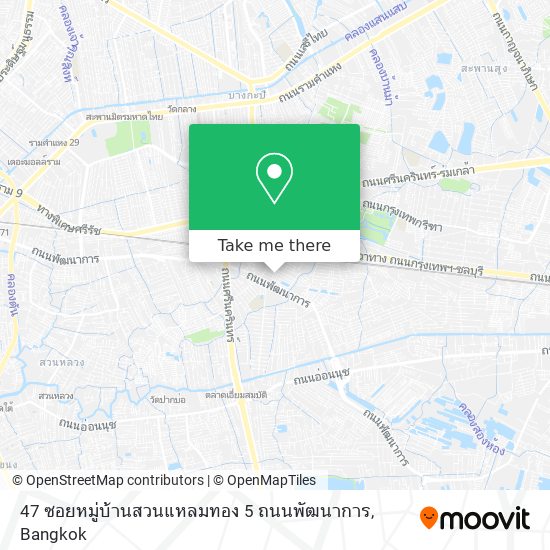 47 ซอยหมู่บ้านสวนแหลมทอง 5 ถนนพัฒนาการ map