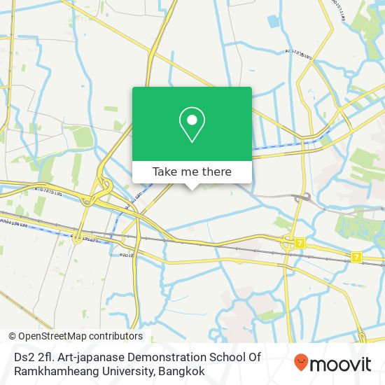 Ds2 2fl. Art-japanase Demonstration School Of Ramkhamheang University map