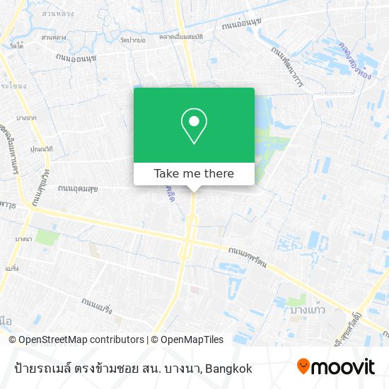 ป้ายรถเมล์ ตรงข้ามซอย สน. บางนา map