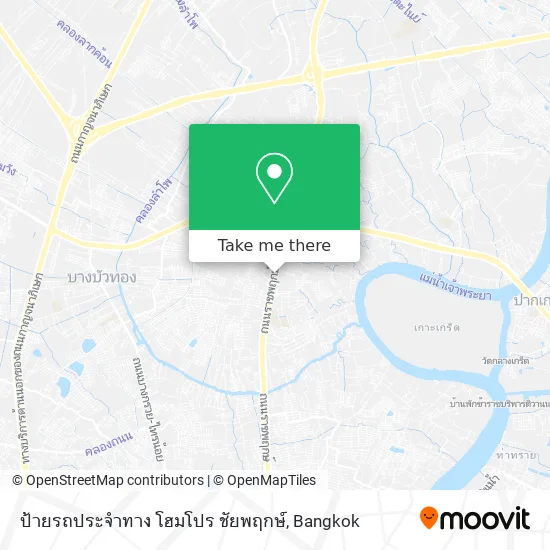 ป้ายรถประจำทาง โฮมโปร ชัยพฤกษ์ map