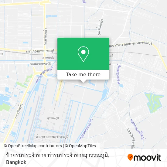 ป้ายรถประจำทาง ท่ารถประจำทางสุวรรณภูมิ map