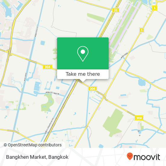 Bangkhen Market map