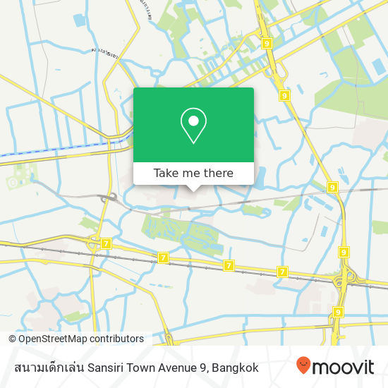 สนามเด็กเล่น Sansiri Town Avenue 9 map