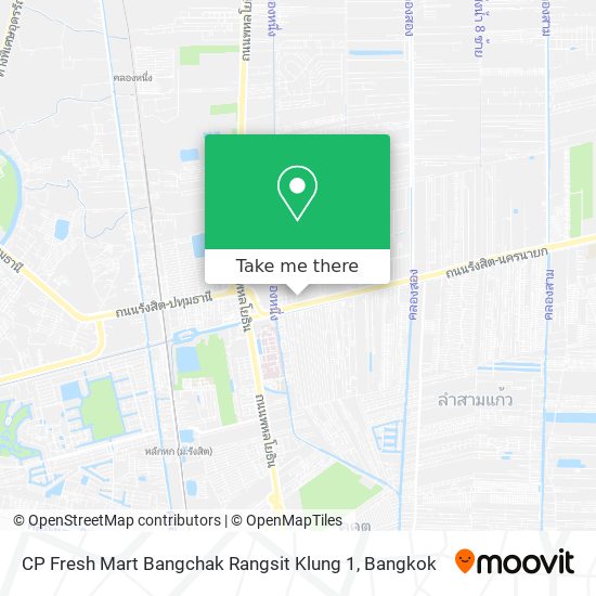 CP Fresh Mart Bangchak Rangsit Klung 1 map