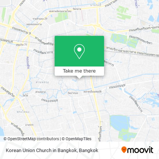 Korean Union Church in Bangkok map