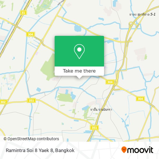 Ramintra Soi 8 Yaek 8 map