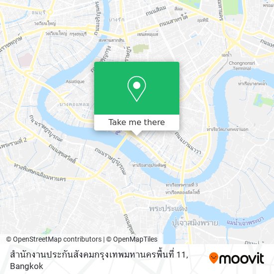 สำนักงานประกันสังคมกรุงเทพมหานครพื้นที่ 11 map