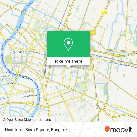 Nisit tutor, Siam Square map