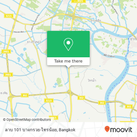 ลาบ 101 บางกรวย-ไทรน้อย map