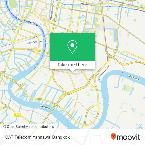 CAT Telecom Yannawa map