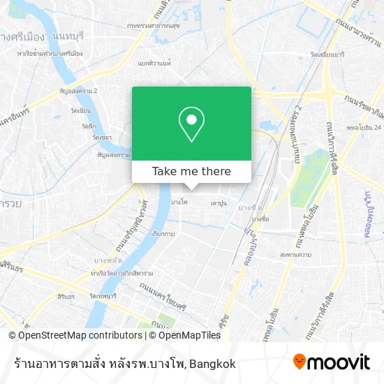 ร้านอาหารตามสั่ง หลังรพ.บางโพ map