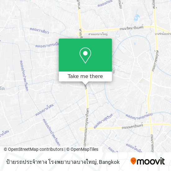 ป้ายรถประจำทาง โรงพยาบาลบางใหญ่ map