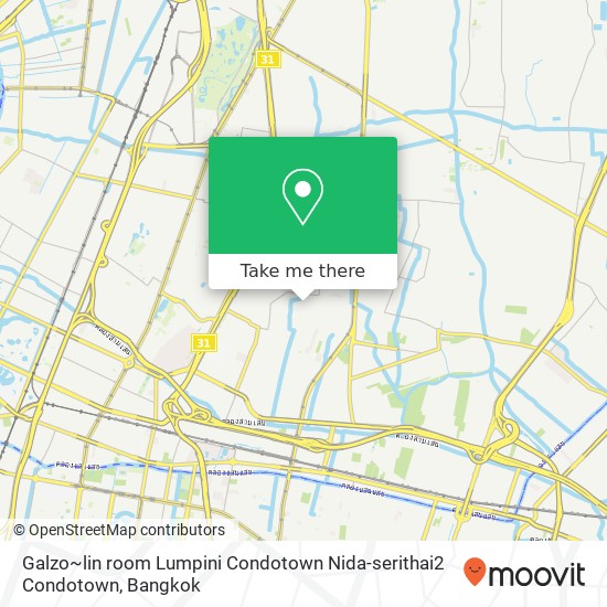 Galzo~lin room Lumpini Condotown Nida-serithai2 Condotown map