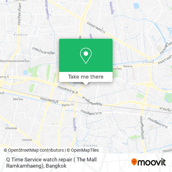 Q Time Service watch repair ( The Mall Ramkamhaeng) map