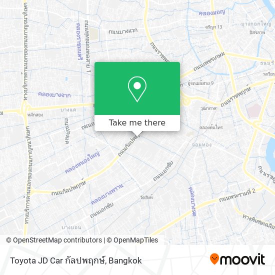 Toyota JD Car กัลปพฤกษ์ map