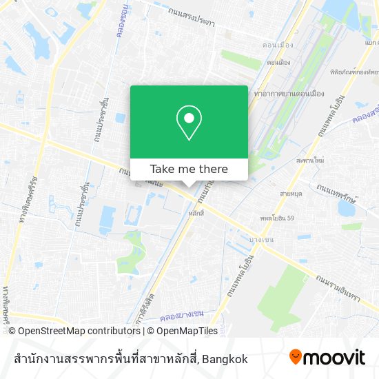 สำนักงานสรรพากรพื้นที่สาขาหลักสี่ map