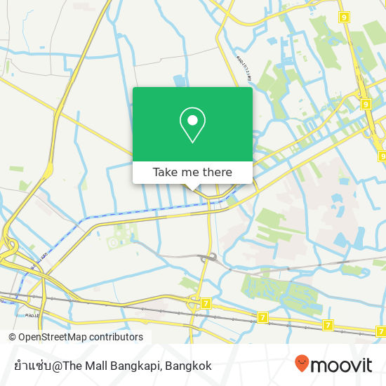 ยำแซ่บ@The Mall Bangkapi map