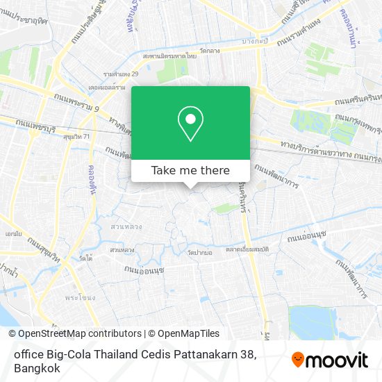 office Big-Cola Thailand Cedis Pattanakarn 38 map