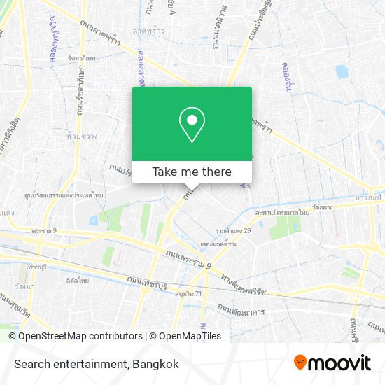 Search entertainment map