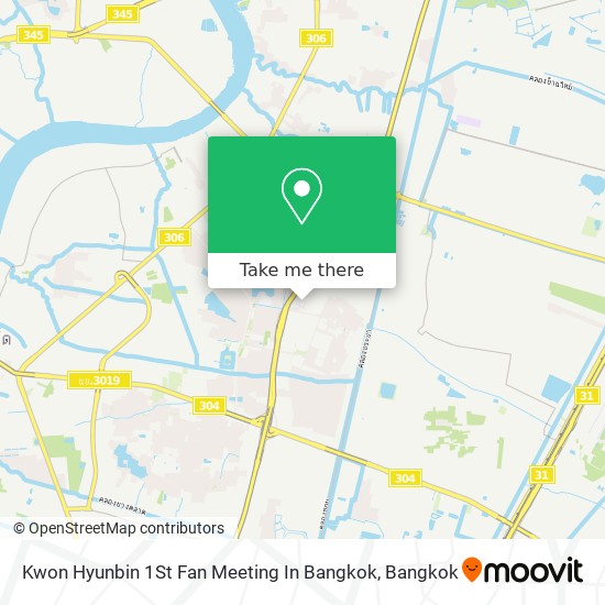 Kwon Hyunbin 1St Fan Meeting In Bangkok map