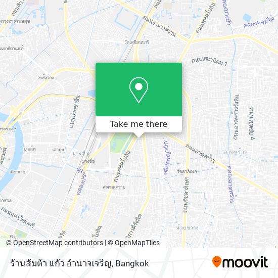 ร้านส้มตำ แก้ว อำนาจเจริญ map