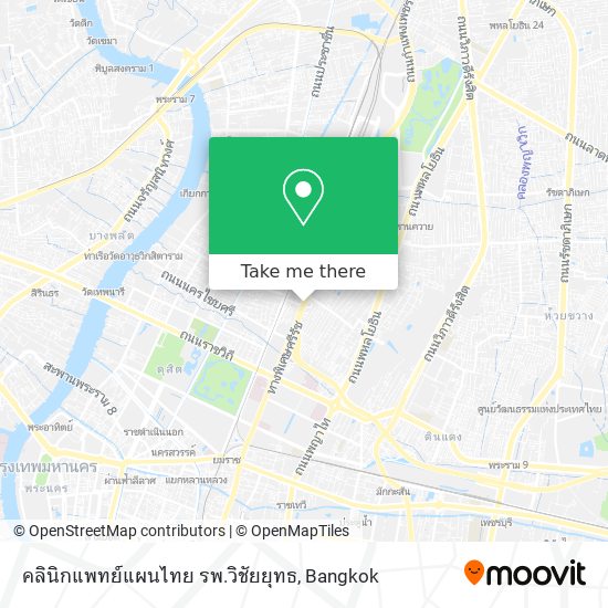 คลินิกแพทย์แผนไทย รพ.วิชัยยุทธ map