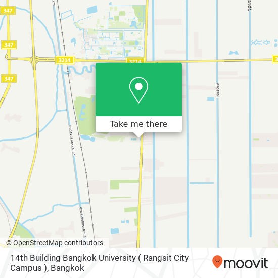 14th Building Bangkok University ( Rangsit City Campus ) map