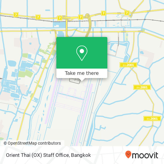 Orient Thai (OX) Staff Office map