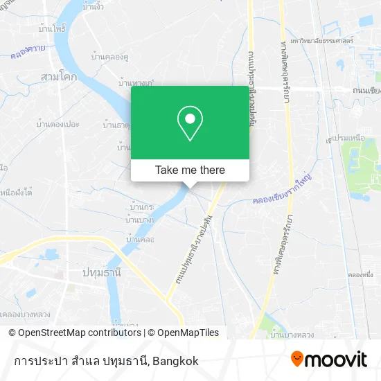 การประปา สำแล ปทุมธานี map