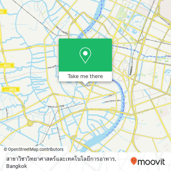 สาขาวิชาวิทยาศาสตร์และเทคโนโลยีการอาหาร map