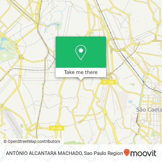 ANTÔNIO ALCANTARA MACHADO map