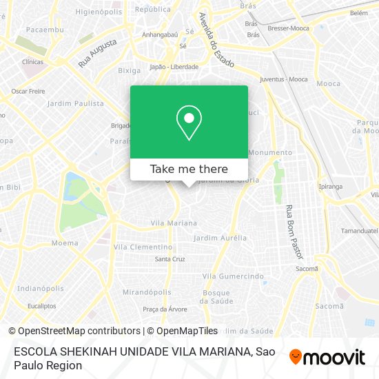 ESCOLA SHEKINAH UNIDADE VILA MARIANA map